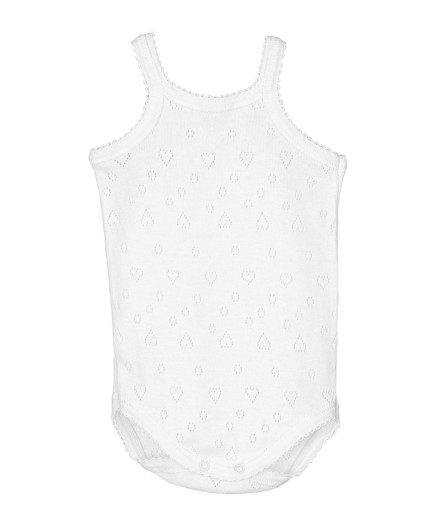 V Body tirantes diente calado corazón