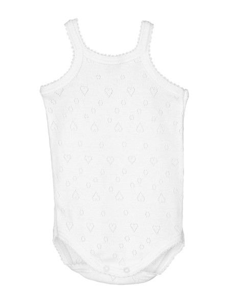 V Body tirantes diente calado corazón