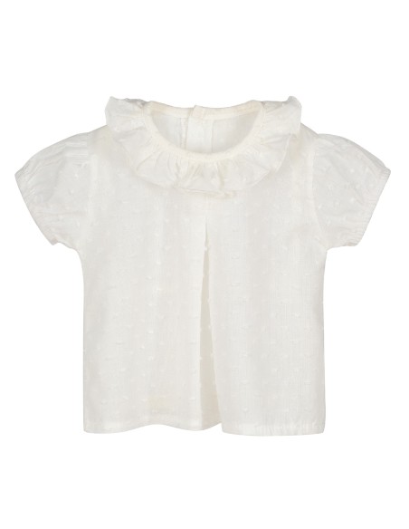 V Camisa Plumeti manga corta