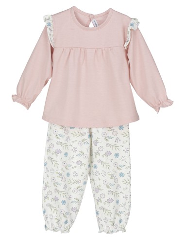 V2 Pijama Flores Lila