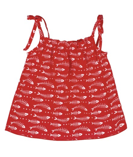 V3 Vestido Popelin Raspa pez