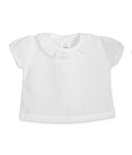 V Camisa Plumeti manga corta