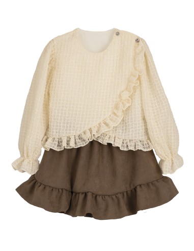 I Conjunto Blusa y Falda Raw