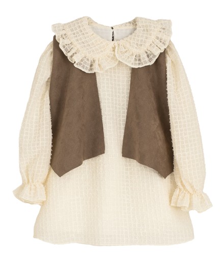 I Conjunto Vestido y Chaleco Raw 2