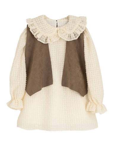 I Conjunto Vestido y Chaleco Raw