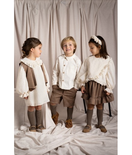 I Conjunto Vestido y Chaleco Raw