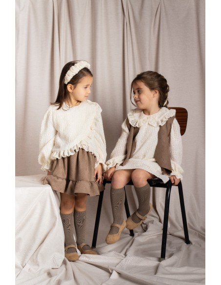 I Conjunto Vestido y Chaleco Raw