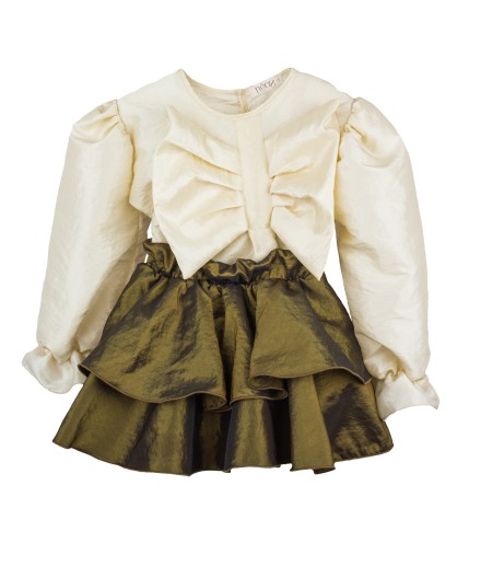 I5 Conjunto Blusa y Falda Capa Pop Space