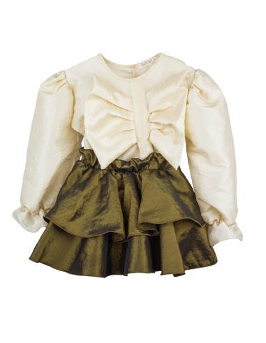 I5 Conjunto Blusa y Falda Capa Pop Space