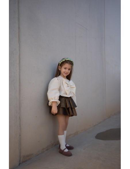 I5 Conjunto Blusa y Falda Capa Pop Space