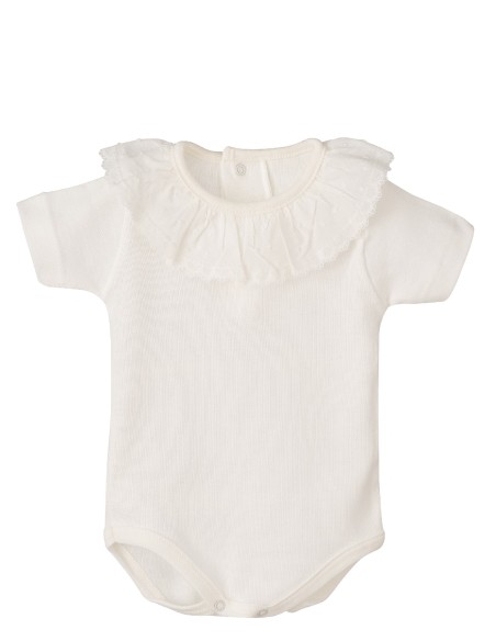 V Body cuello manga corta Plumetilla