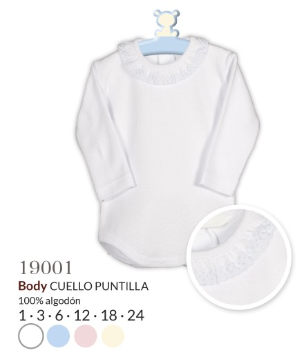 I Body cuello puntilla