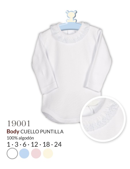 I Body cuello puntilla
