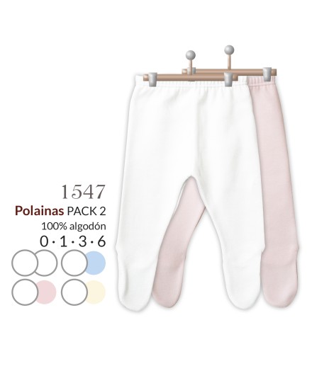 I Pack 2 polainas lisa