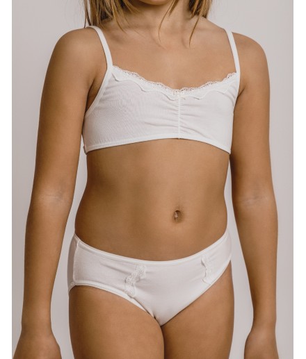 Conjunto Comunion niña top Ondass