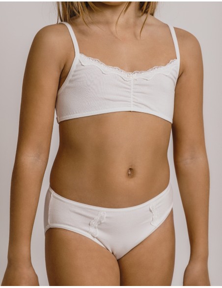 Conjunto Comunion niña top Ondass